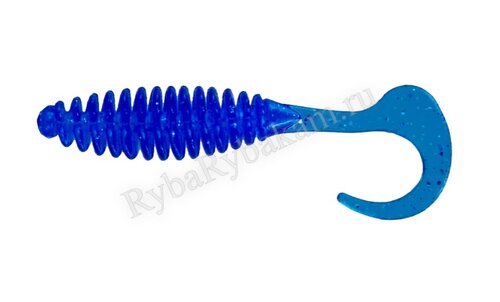 Мягкая приманка Brown Perch Turbik Синий сапфир UV 65мм 1,5гр 10 шт