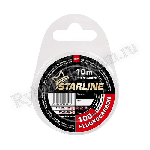Леска IAM флюорокарбон 100% 10m Прозрачный d0.65