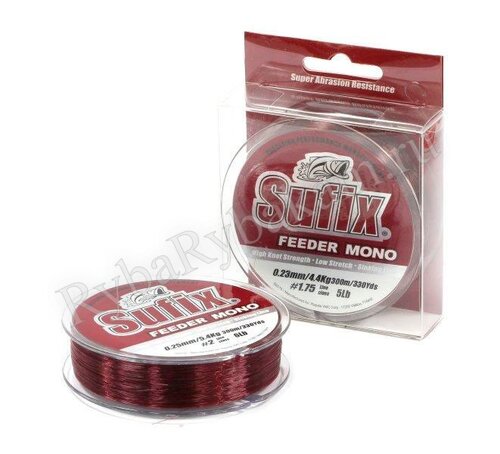 Леска Sufix Feeder mono красная 150м 0.23мм 4,4кг