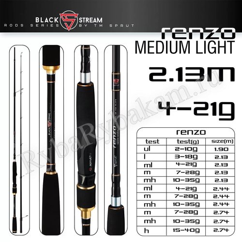Спиннинг SPRUT Renzo 213ML (7'0'' Medium Light/Lure:4-21g/Line:6-12lb) SR702MLXFS
