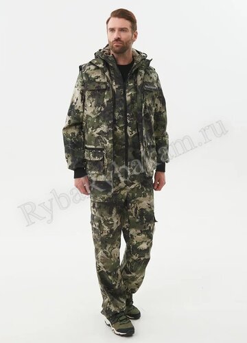 Костюм Huntsman летний Тайга-3 Зеленый Питон Твил-Пич Р-р: 44-46 Рост: 170-176