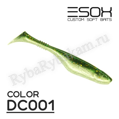 Мягкая приманка ESOX Богатырь 4" 100мм 5шт DC001