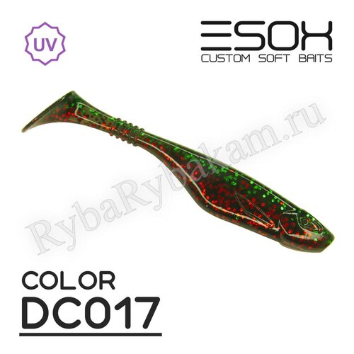 Мягкая приманка ESOX Богатырь 4" 100мм 5шт DC017