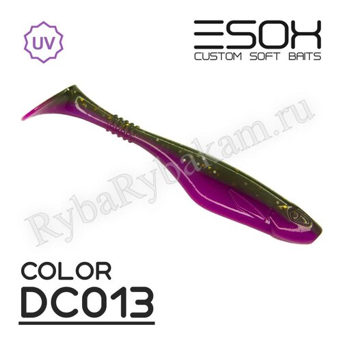 Мягкая приманка ESOX Богатырь 5" 127мм 4шт DC013