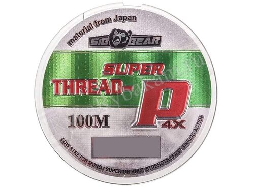 Шнур SIBBEAR Super Thread—P 4x 0,22 мм 15.4 кг 100 м зеленый