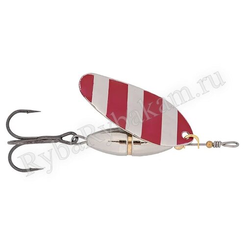 Блесна SIBBEAR вращающаяся Pulsaro №4 60 мм 10 гр Silver with Red