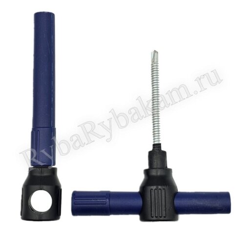 Ввертыш Три Кита для палатки с буром -40С СИНИЙ