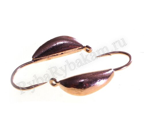 Мормышка вольфрамовая TAKEDO банан Wolf Pro Banana d 2 мм 0,3гр крючок №18 медь 10 шт