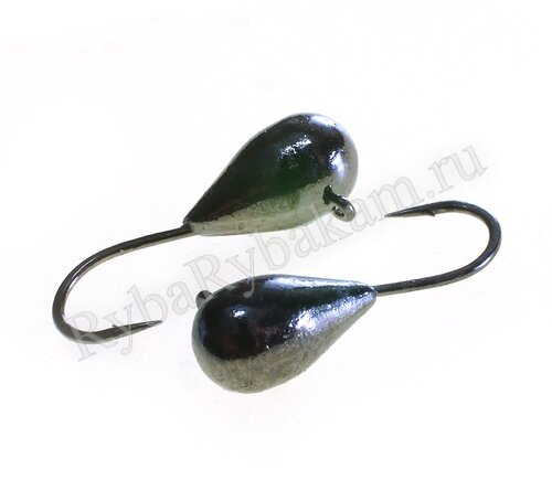 Мормышка вольфрамовая TAKEDO капля Wolf Pro Rakka d 5 мм 2гр крючок №12 черный 5шт